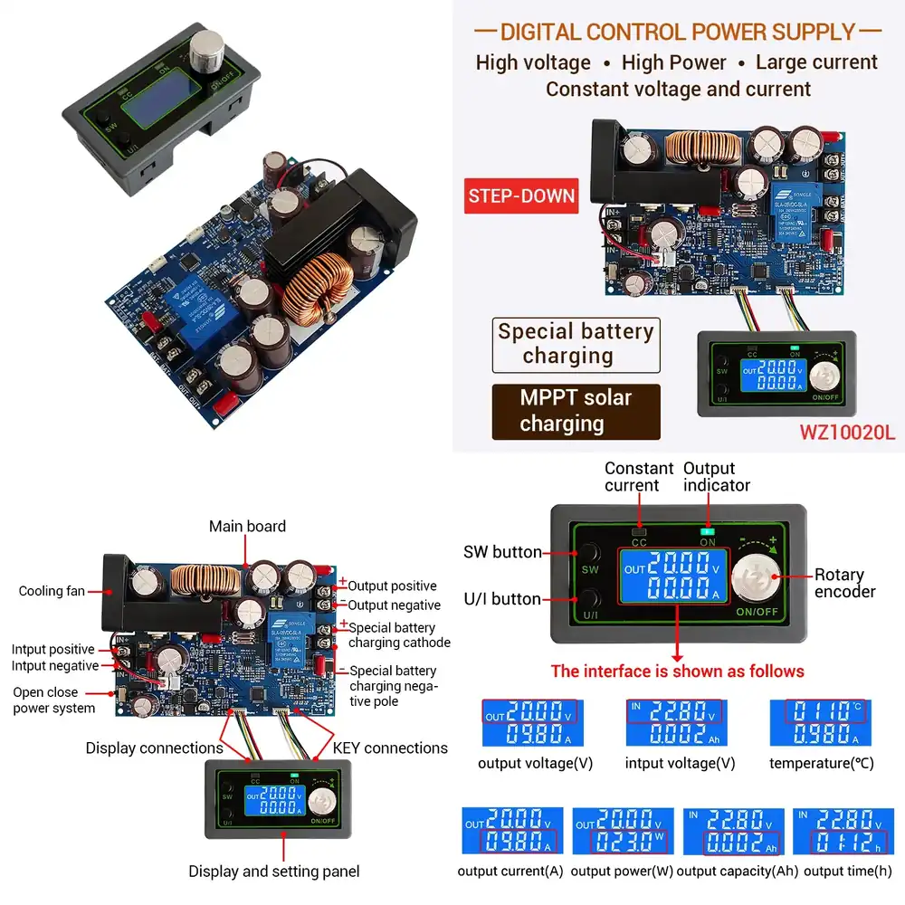 DC Buck Modülü 100V 1000W Yüks - Step Down Dc Power Supply Module 1000W incelemesi ve fiyatı